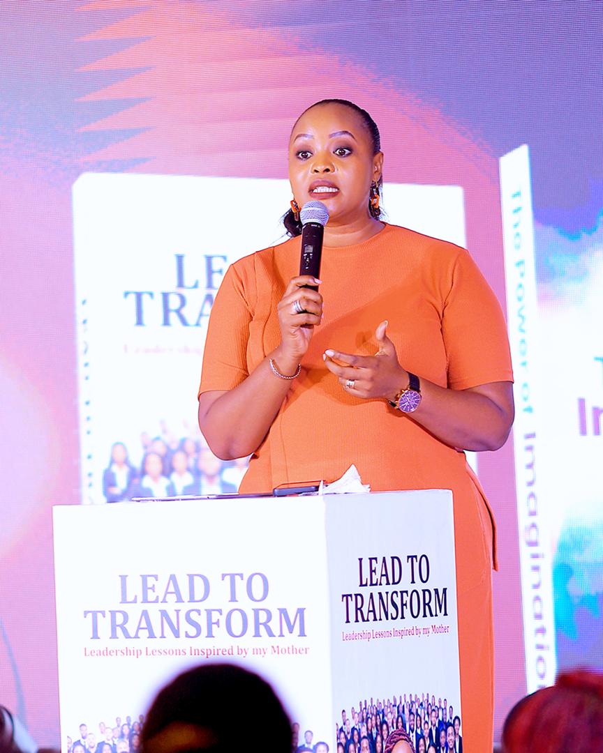 Bahati Hilda Sabiti speaking at a leadership event